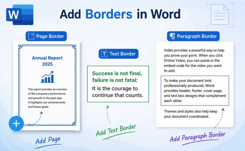 A simple tutorial on how to add a page border in Word