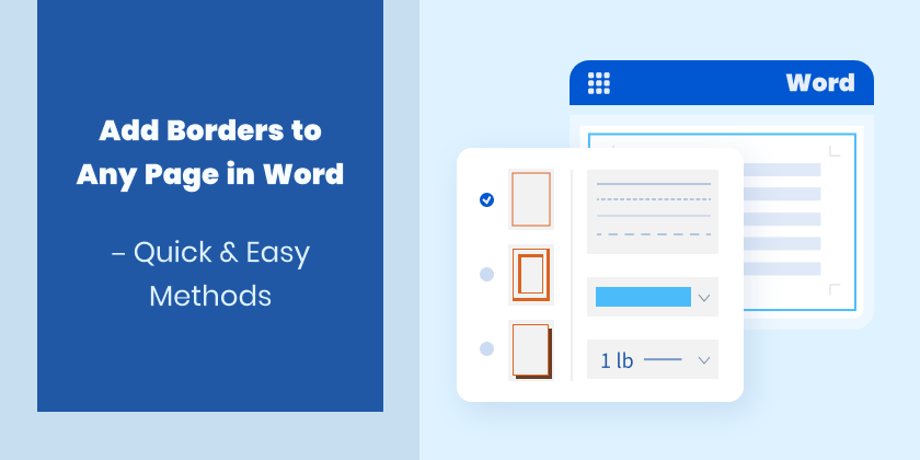 Add page borders in Word with 4 methods