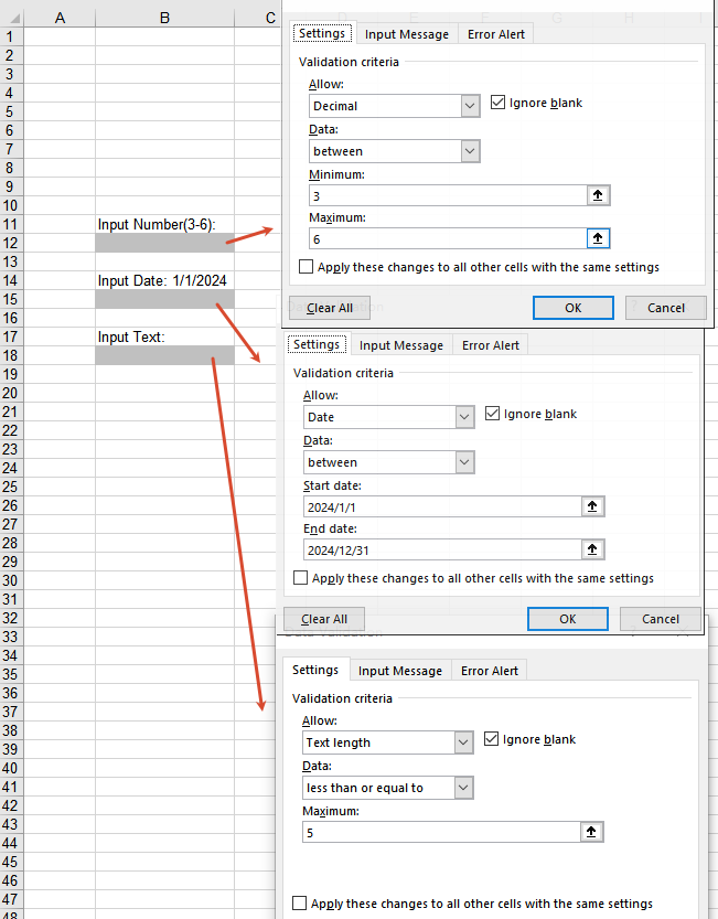 Add data validation
