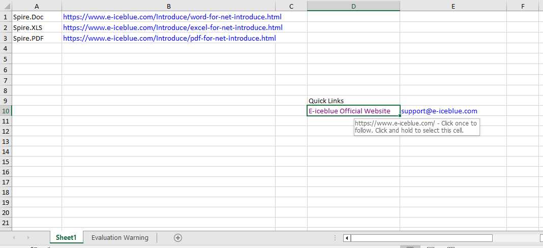Add a hyperlink to text