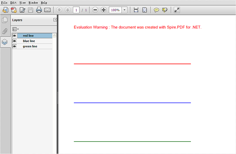 How to add layers to PDF file in C#