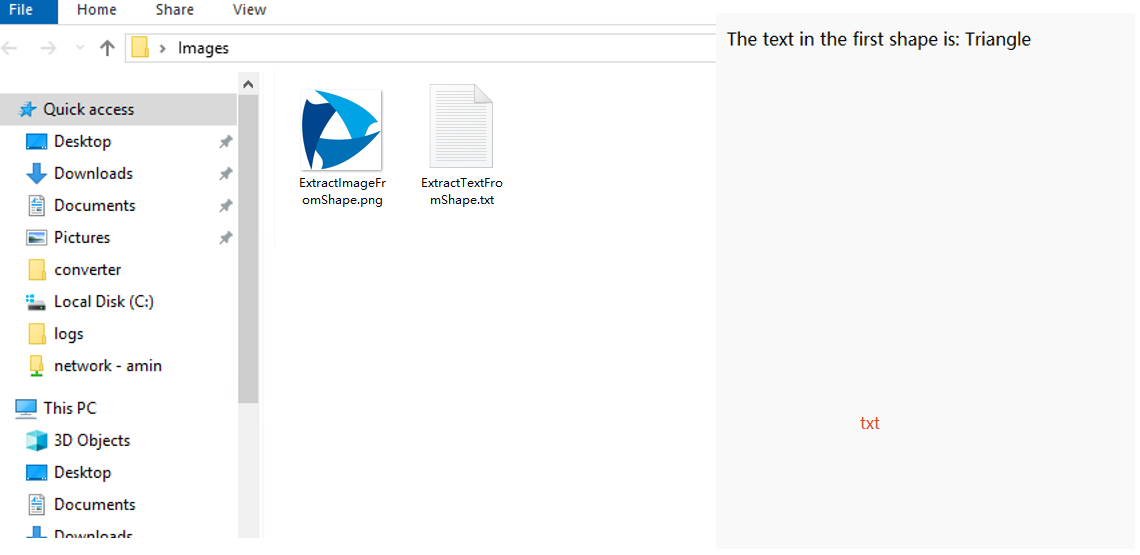 Text and images read from Excel shapes with Spire.XLS for JavaScript