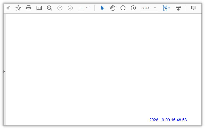 A stamp in the page corner recording the current date and time