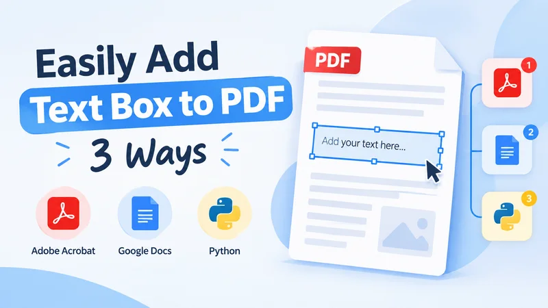 How to Add a Text Box to a PDF: 3 Easy Methods