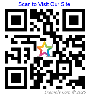 Add top and bottom text to a QR code