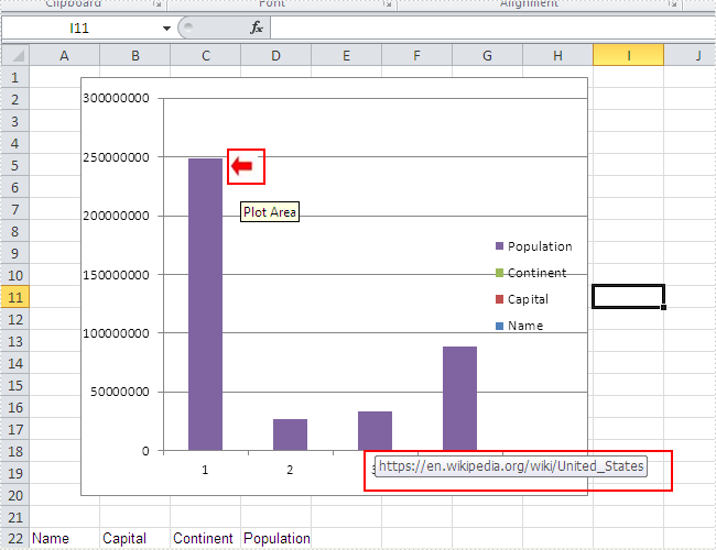 How to add a picture to the chart and then assign a hyperlink to the picture