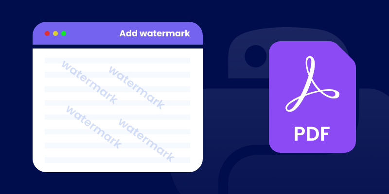Python Add watermarks to PDF