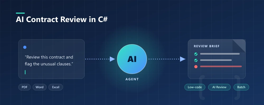 AI Contract Review in C# -- automate contract review and generation in .NET