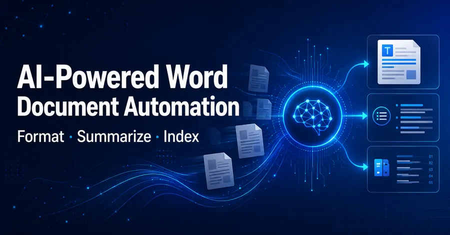 Formatação, Resumo e Indexação de documentos Word com IA