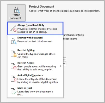 Always Open Read Only