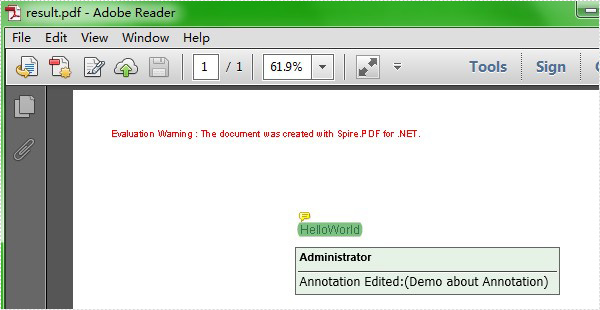 add annotation to pdf