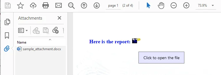 Add Annotation Attachments to PDF
