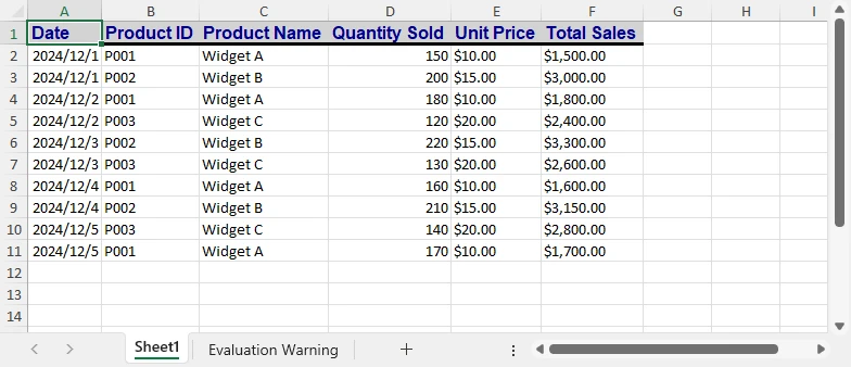 Format Excel Cells with Cell Styles in Python