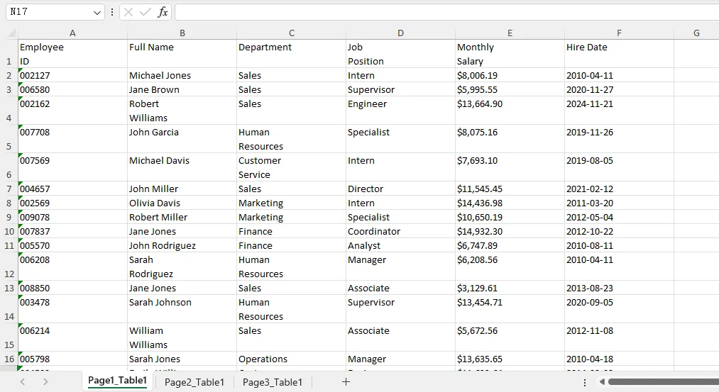 Automate PDF Table Extraction