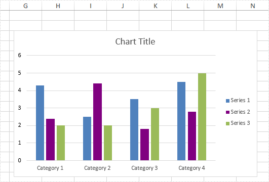 How to change the color of data series in an Excel chart