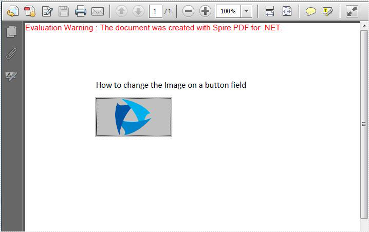 How to change the image on button field in C#