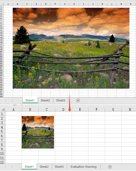 Resize a picture in Excel