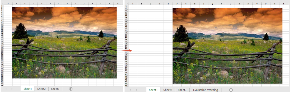 Move a picture in Excel