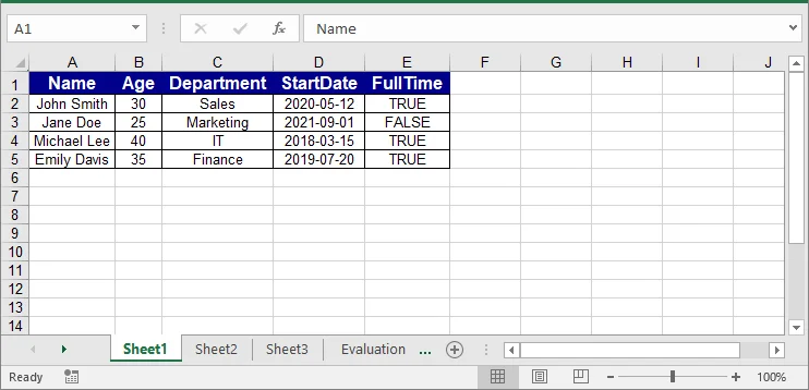 The Excel file converted from JSON in C#