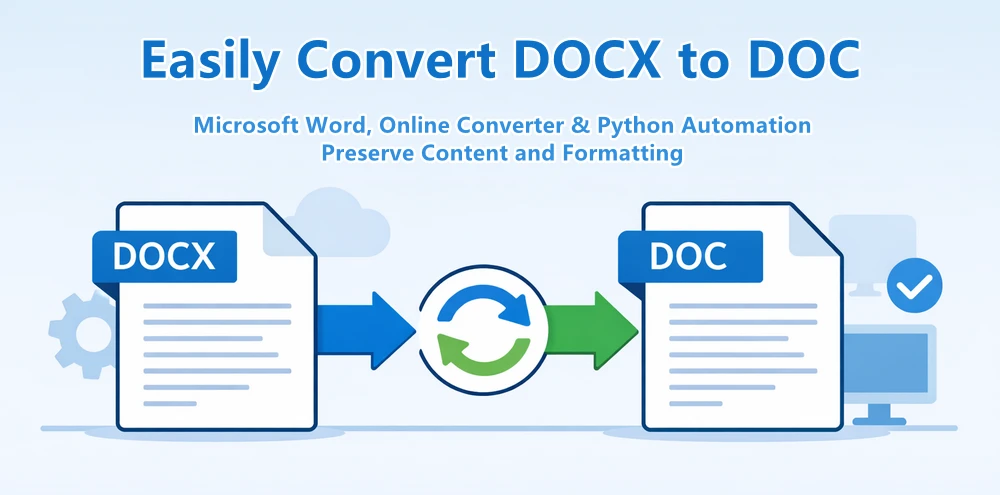 Tutorial sobre Como Converter DOCX para DOC com Word, Conversor Online e Python