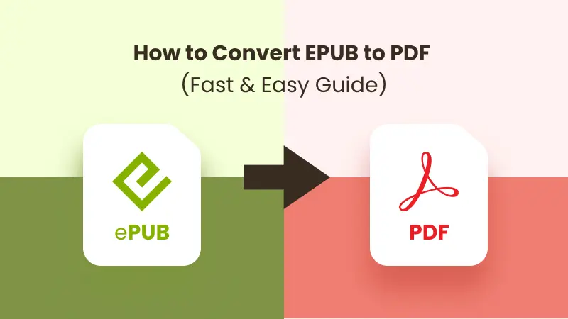 How to Convert EPUB to PDF with Online Tools