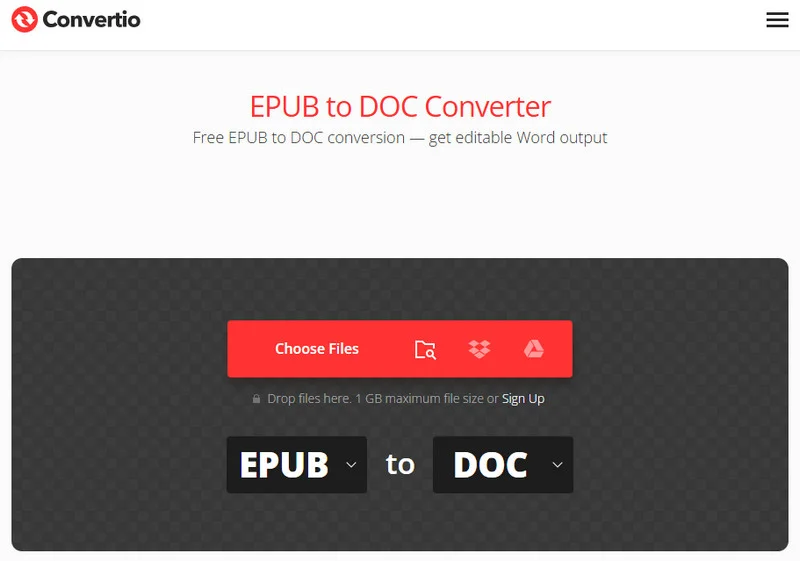 Online EPUB-to-Word Converter