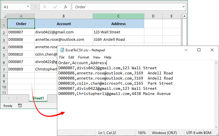 Convert Excel to CSV in C#