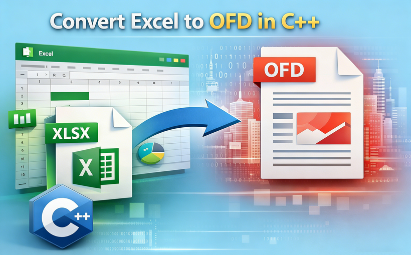 C++ tutorial for Excel to OFD conversion