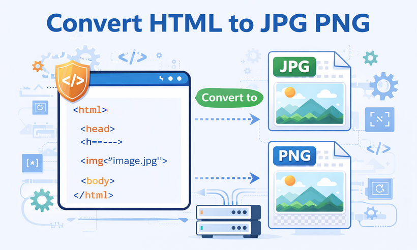Free methods to convert HTML to JPG or PNG images