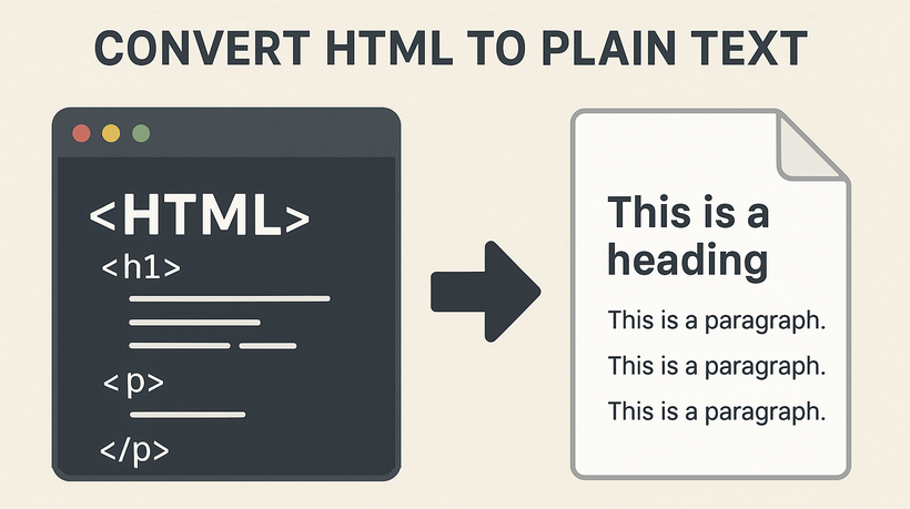 Explore the easy solutions to convert HTML to plain text