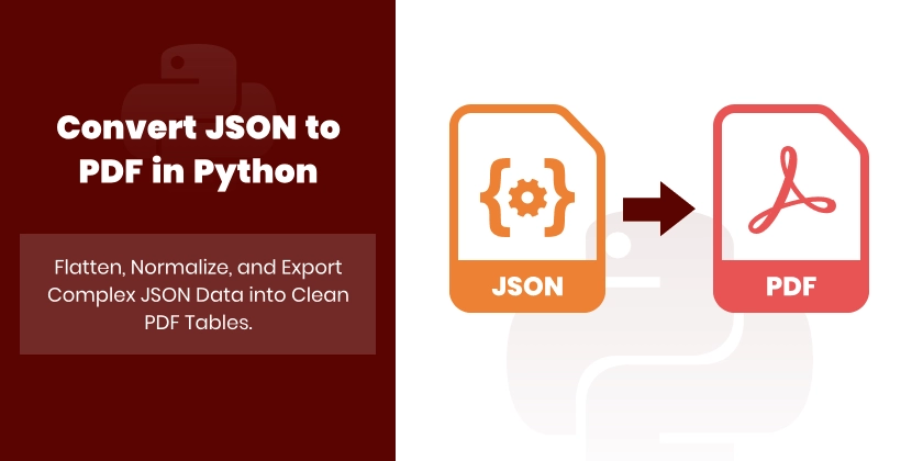 Convert JSON to PDF in Python