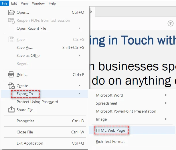 High-Quality PDF to HTML Conversion Using Adobe Acrobat