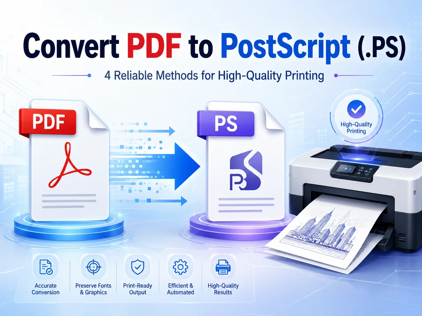 Step-by-Step Guide for PDF to PostScript Conversion