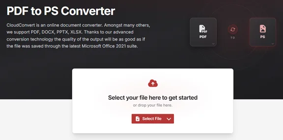 Convert PDF to PostScript Online for Free