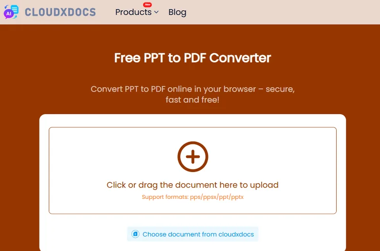 Convert PowerPoint Presentations to PDF Online for Free