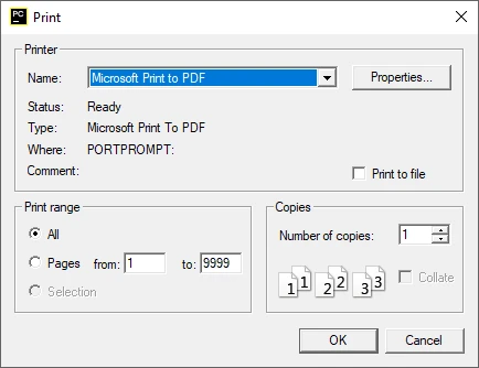 Imprimir Python para PDF Usando Microsoft Print to PDF