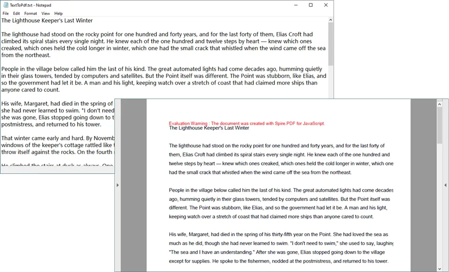 Convert Text to PDF with JavaScript