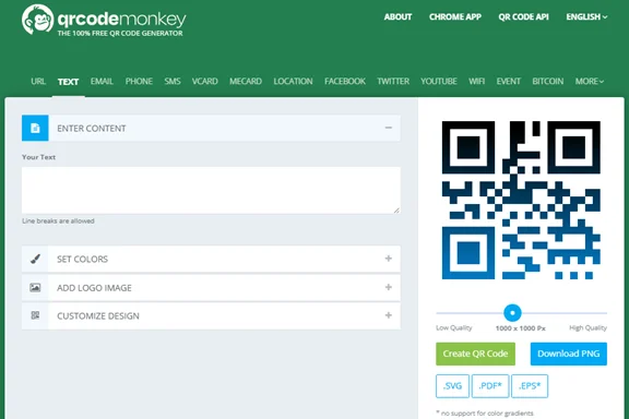 Convert Text to QR Code Online for Free