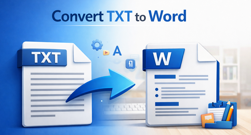 4 free methods to convert txt to Word