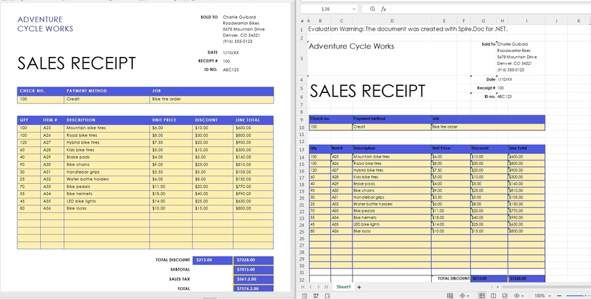 Convert Word to Excel in C#