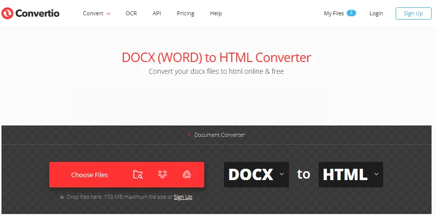 Convertir Word en HTML en ligne gratuitement