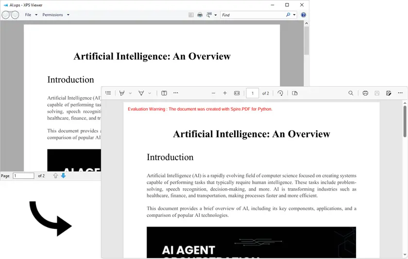 Convert XPS to PDF Using Python
