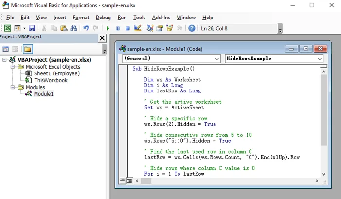 Copy and paste VBA code