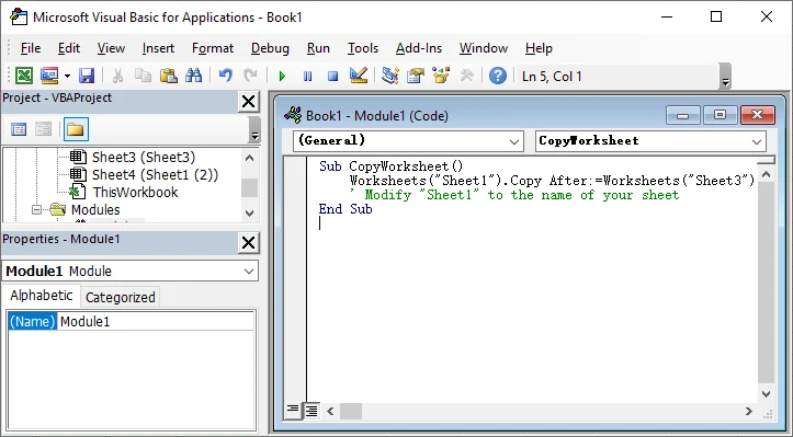 Copiar una Hoja de Cálculo en Excel con VBA