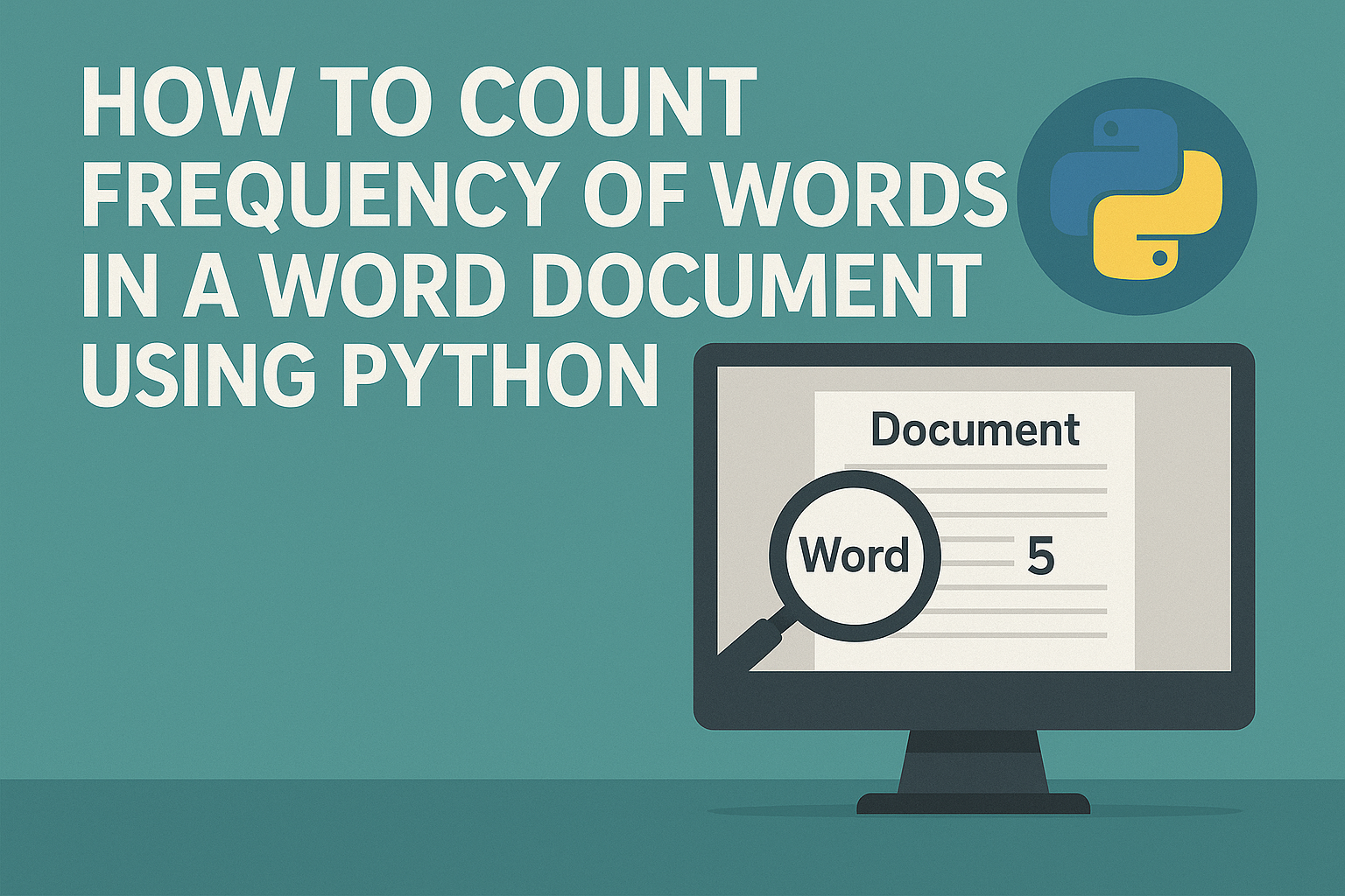 Count Frequency of Words in Word with Python