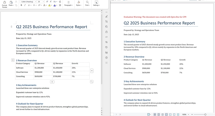 C++ Convert Word to OFD