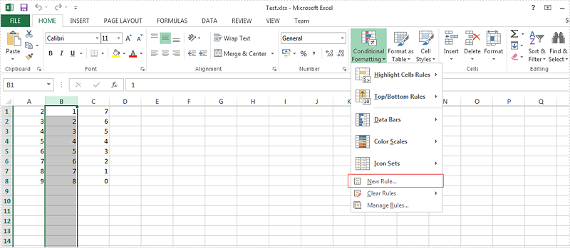 How to create a formula to apply conditional formatting in Excel in C#