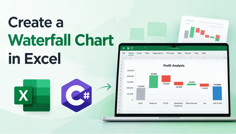 Explore manual and automation methods to create waterfall chart in Excel