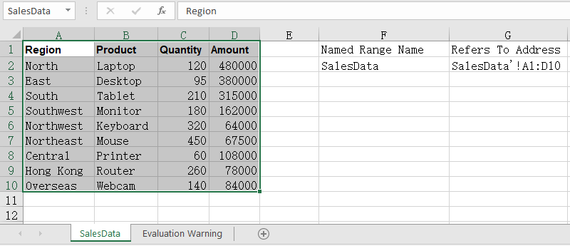 Create Global Named Range