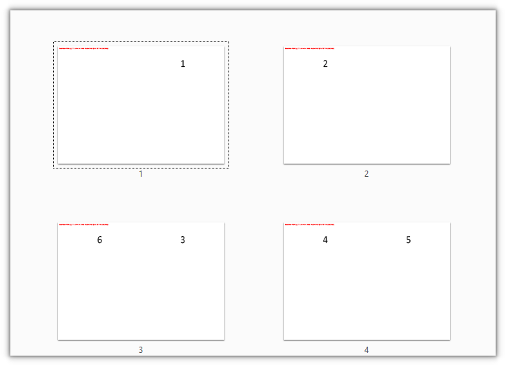 Source pages imposed onto spreads two at a time in saddle-stitch order